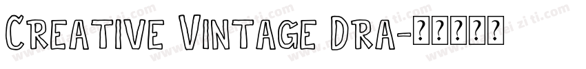 Creative Vintage Dra字体转换
